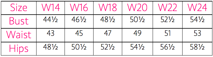 r&m richards size chart